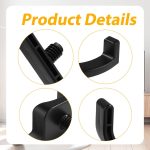 6Pcs Black J & U Storage Shed Hooks