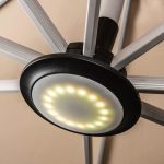 Purple Leaf Patio Umbrella Light