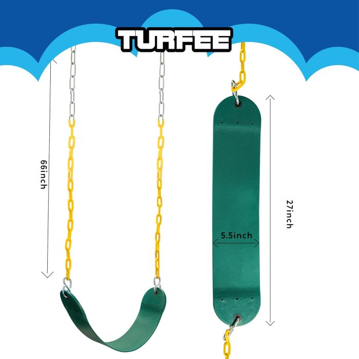 Heavy Duty Green Swing Seat