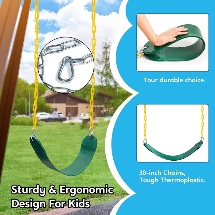 Heavy Duty Green Swing Seat
