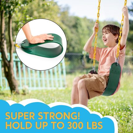 Heavy Duty Green Swing Seat