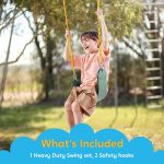 Heavy Duty Green Swing Seat