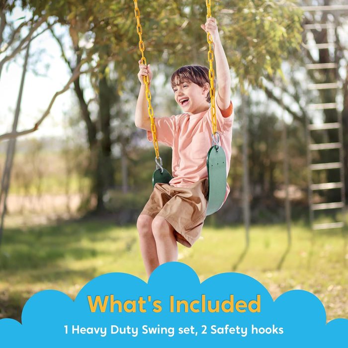 Heavy Duty Green Swing Seat