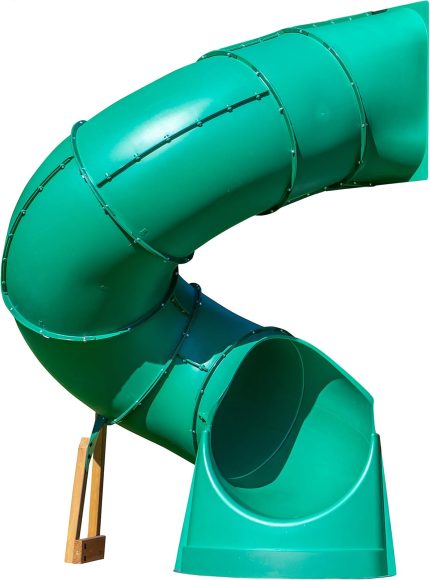 Tall Spiral Tube Slide Green