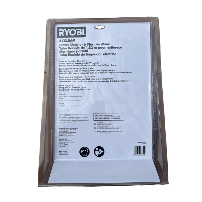 Ryobi EZClean 6ft Flexible Wand
