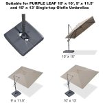 Grey Cantilever Patio Umbrella Base