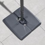 Grey Cantilever Patio Umbrella Base