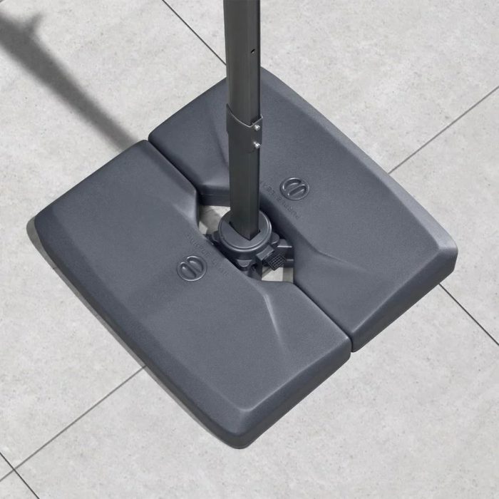 Grey Cantilever Patio Umbrella Base