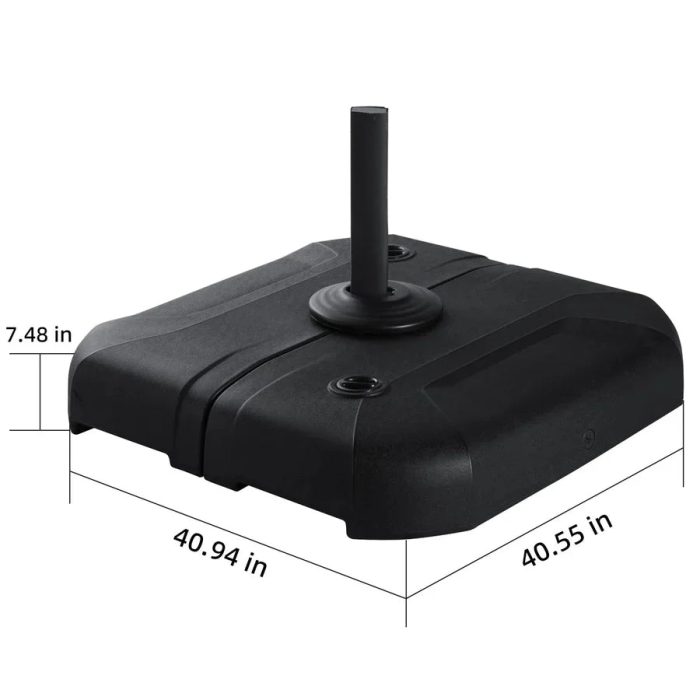 Purple Leaf Cantilever Umbrella Weighted Base