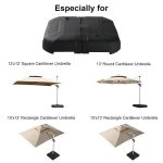Purple Leaf Cantilever Umbrella Weighted Base